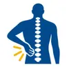 Back pain and sciatica icon