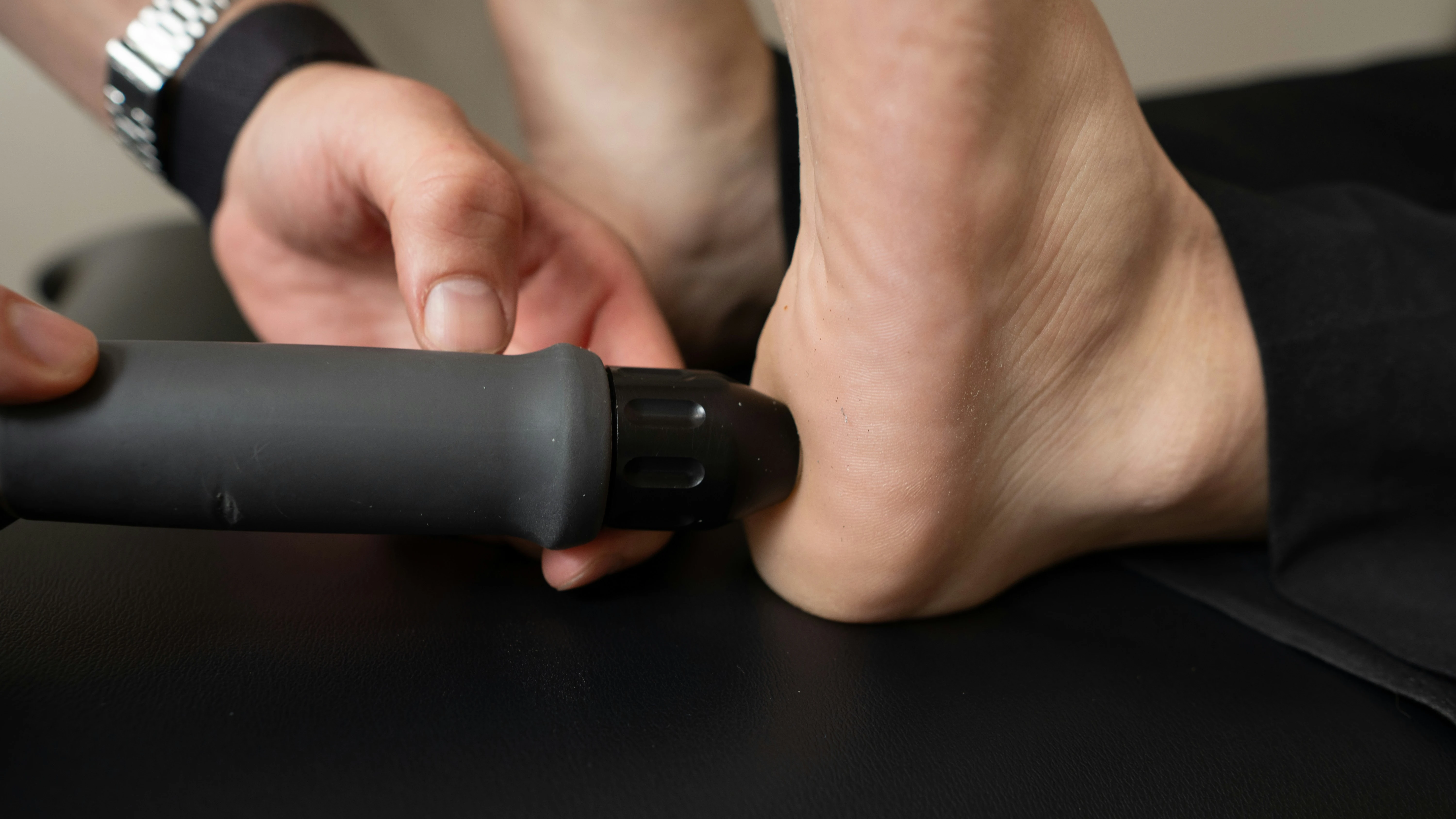 Shockwave therapy equipment at Huddersfield Physiotherapy Clinic